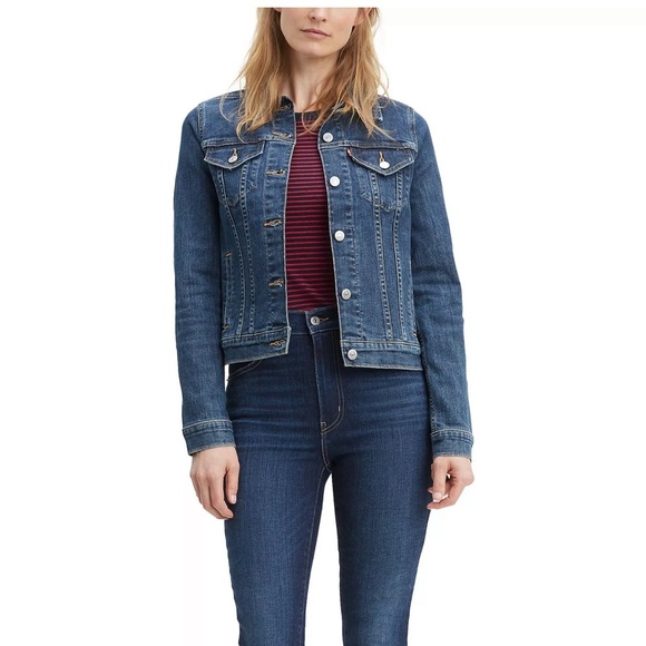 Levi's Blue Denim Jacket for Women - Picture 1 of 11
